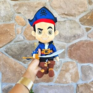 Disney Store Captain Jake Never Land Pirates Plush 12” NWT Disney Junior